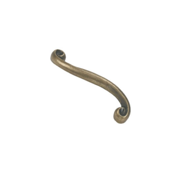 96mm Snail handle Antique Brass Right